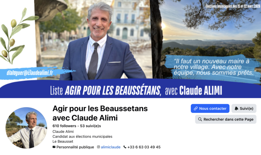 Nouveau Maire du Beausset – Claude Alimi